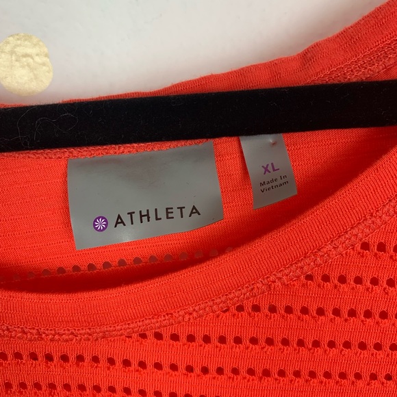 Athleta Red Long Sleeve Top - Picture 2 of 3
